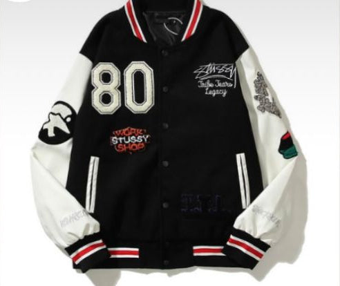 CHAQUETA UNIVERSITARIA (VARSITY JACKET) STUSSY X DENIM TEARS X OUR LEGACY TTL