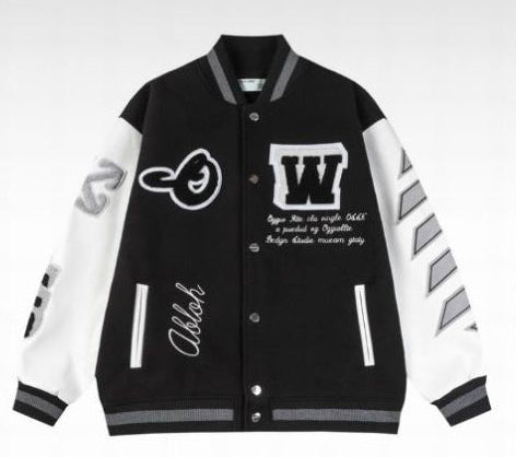 CHAQUETA LEA APPLIQUE DE OFF-WHITE