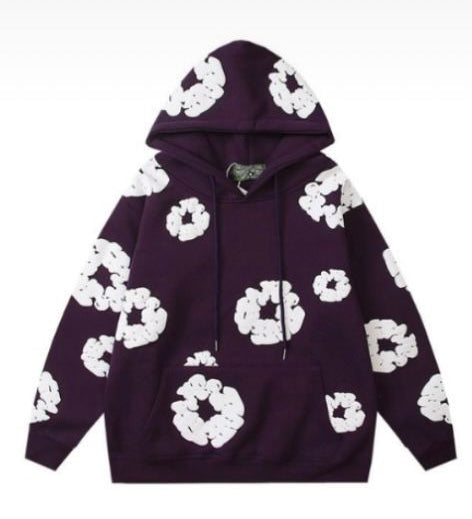 SUDADERA CON CAPUCHA (HOODIE) DENIM TEARS COTTON WREATH