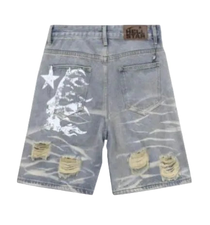 PANTALON CORTO SHORTS DE MEZCLILLA HELLSTAR