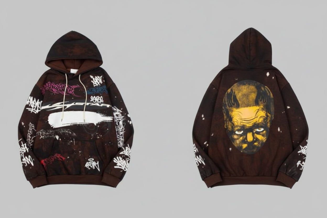 SUDADERA CON CAPUCHA HELLSTAR GRAFFITI