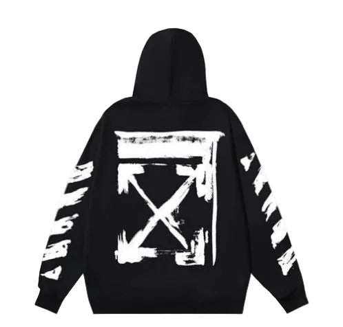 SUDADERA CON CAPUCHA EXTRAGRANDE OFF-WHITE INK ARROW