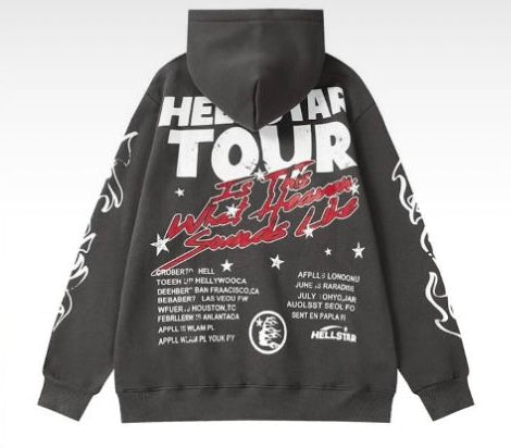 SUDADERA CON CAPUCHA HELLSTAR RECORDS TOUR