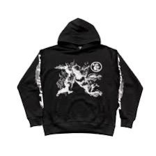 SUDADERA CON CAPUCHA NEGRA HELLSTAR PATH TO PARADISE
