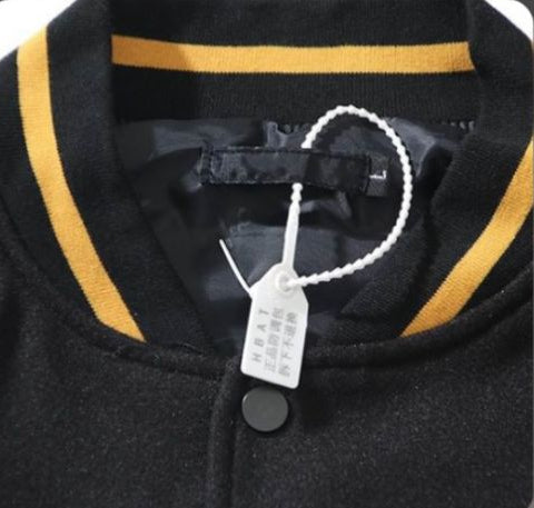 CHAQUETA VARSITY STÜSSY 40TH ANNIVERSARY IST NEGRA DE EDICIÓN LIMITADA