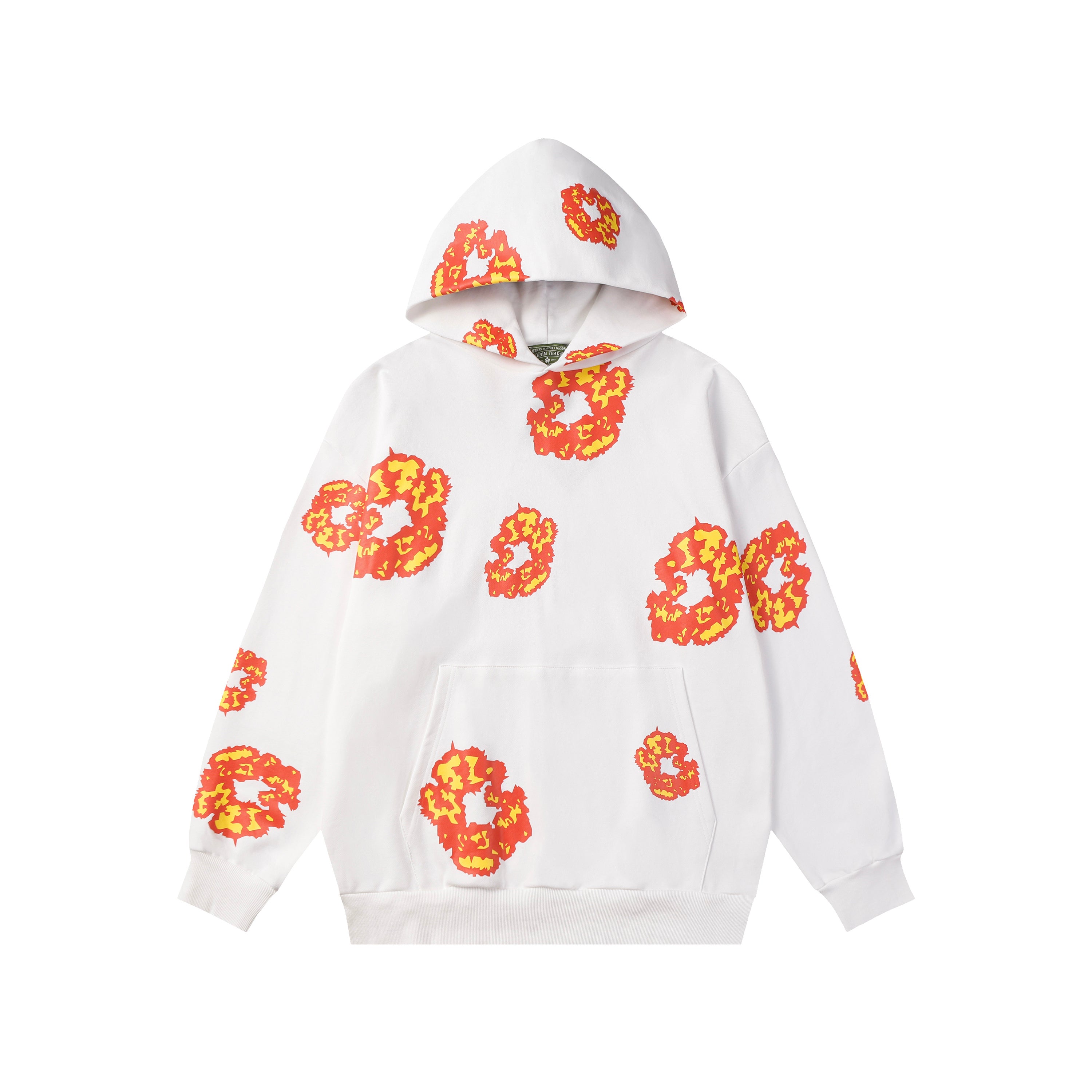 SUDADERA DENIM TEARS THE COTTON WREATH HOODIE EN COLOR BLANCO.